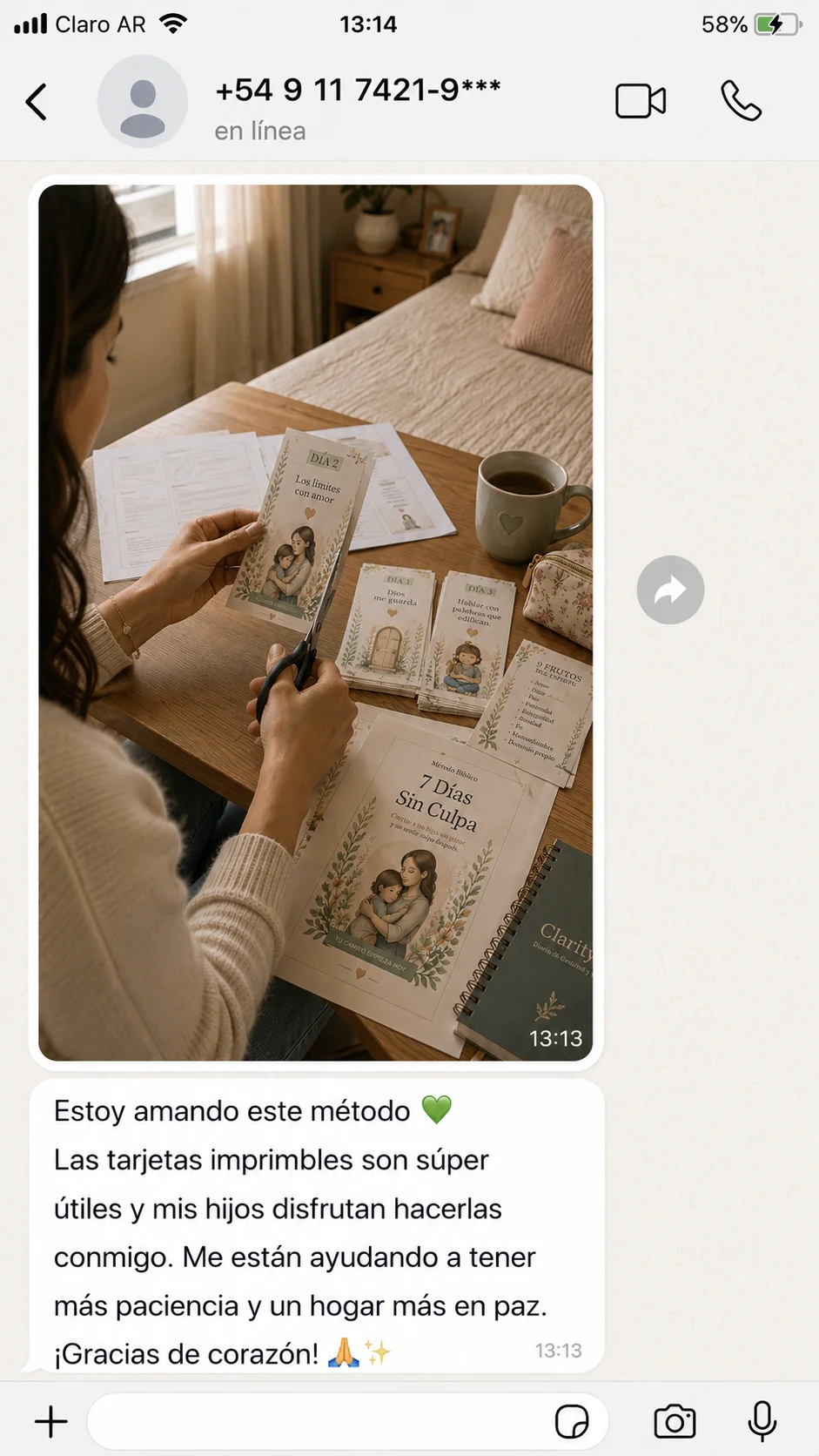 Testimonio real de mamá 3 sobre el Método Bíblico 7 Días Sin Culpa